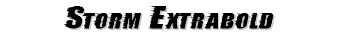 storm ExtraBold font